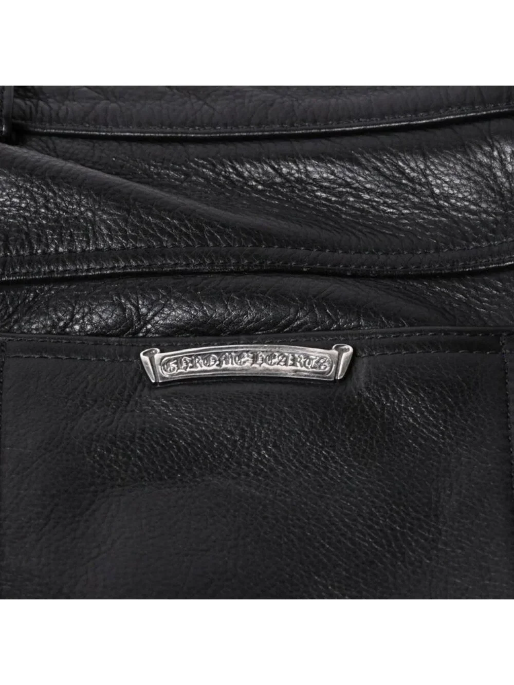 Chrome Hearts Flare Knee Pocket Leather Pants Vintage Model
